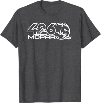 Mopar HEMI Engine - White Hellephant Logo T-Shirt