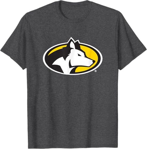 Miniatura 10 de Camiseta con licencia oficial de Michigan Tech Huskies Icon, Negro - Negro,Jaspeado Oscuro,Gris Jaspeado