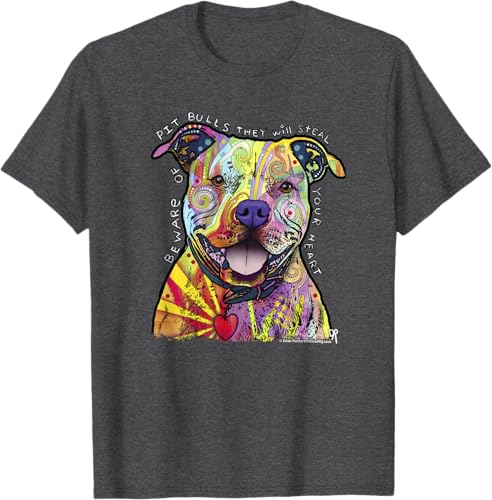 Miniatura 22 de Beware Of Pit Bulls, Dean Russo Pitbull Original - Dog Lover T-Shirt Black,Navy Blue,Asphalt Grey,Slate Grey,White,Cranberry Red,Kelly Green,Olive