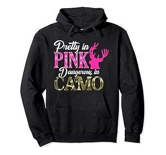 girls pink camo hoodie