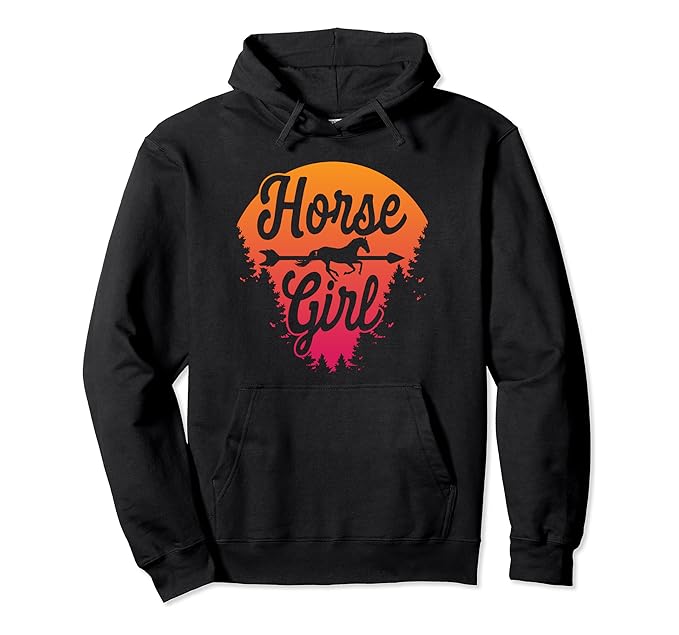 girls horse hoodie