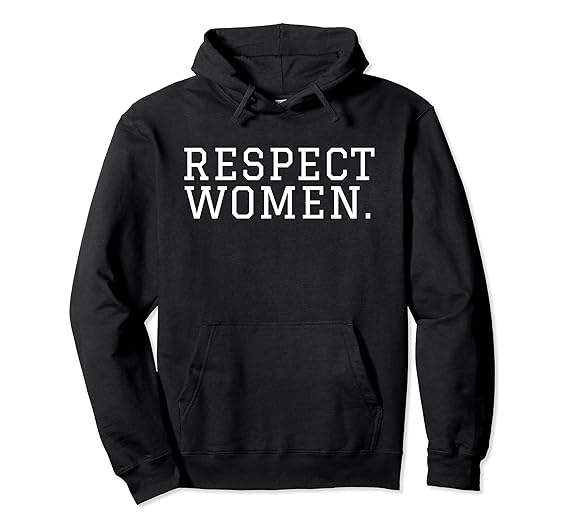 respect women pink hoodie