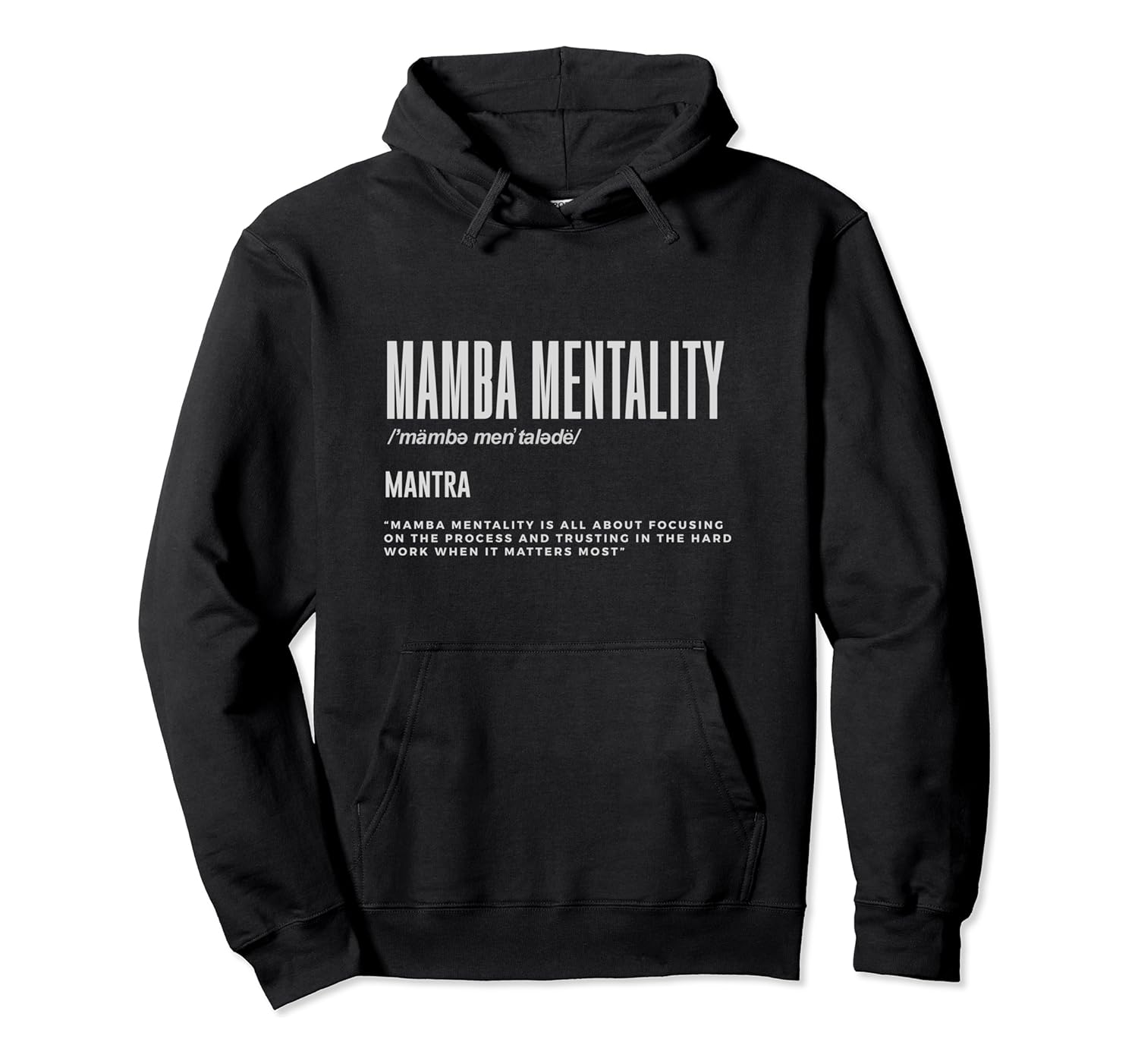 mamba mentality hoodie