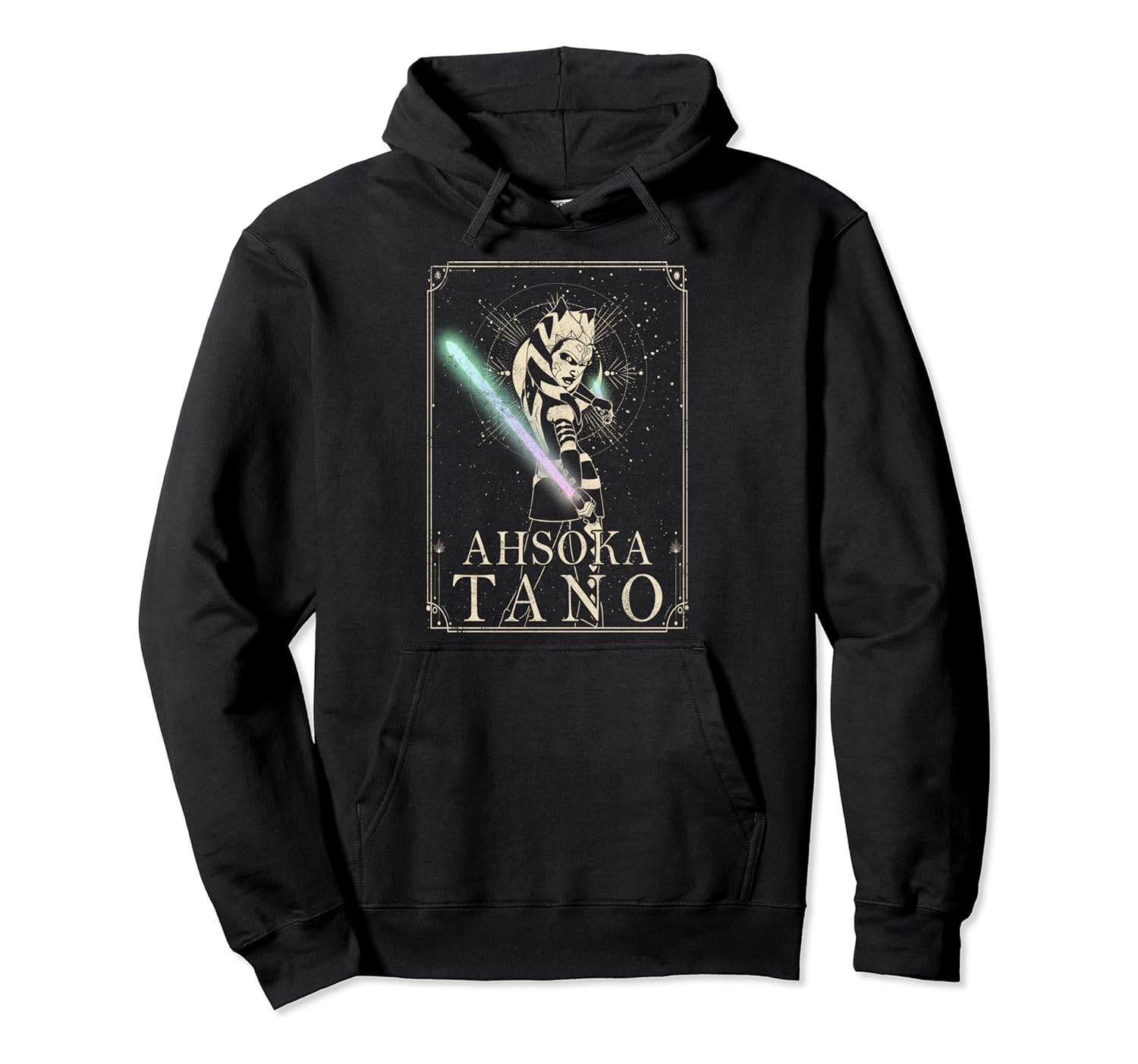 Amazon Com Star Wars The Clone Wars Ahsoka Tano Celestial Portrait Pullover Hoodie Clothing