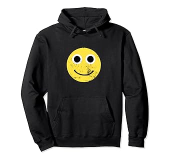 yellow smiley hoodie
