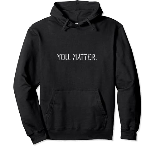 grey you matter pullover hoodie