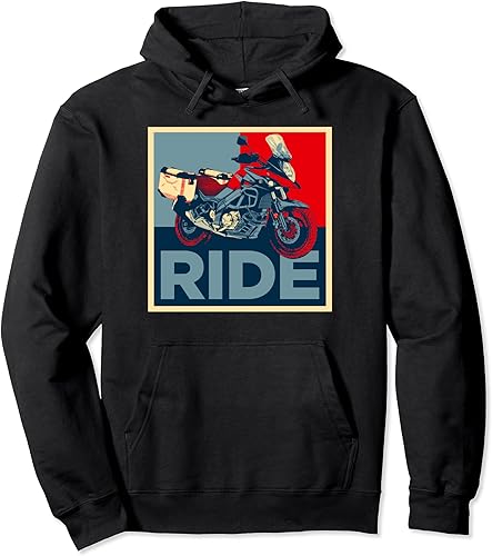 Miniatura 1 de Adventure Dual Sport V-Strom Motorcycle Ride Design Pullover Hoodie
