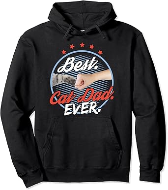 Best cat dad ever hoodie Clearance