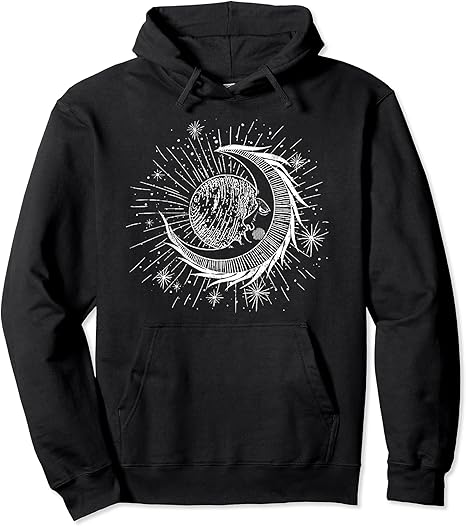 Amazon Moon Sun Astrology 占星術 星占い 神秘的な 黒魔術 ゴスファッション パーカー トレーナー パーカー 通販