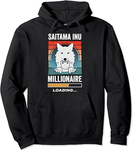 Saitama Inu Token The Millionaire Loading Token Coin Crypto Pullover Hoodie