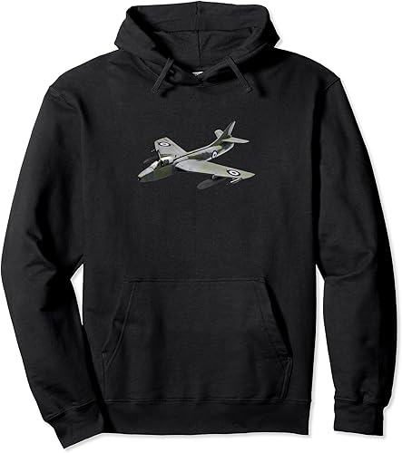 RAF Hawker Hunter Jet Fighter Plane Pullover Hoodie