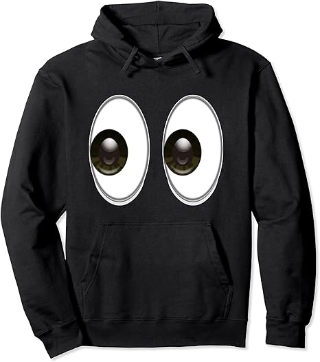 Amazon Co Jp 横目で見える絵文字 疑いのあるショック軽蔑ドラマ絵文字テキストメッセージ パーカー 服 ファッション小物