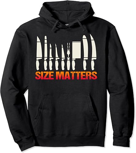 Miniatura 1 de BBQ Shirt Knives Size Matters Grill and Smoker Pullover Hoodie