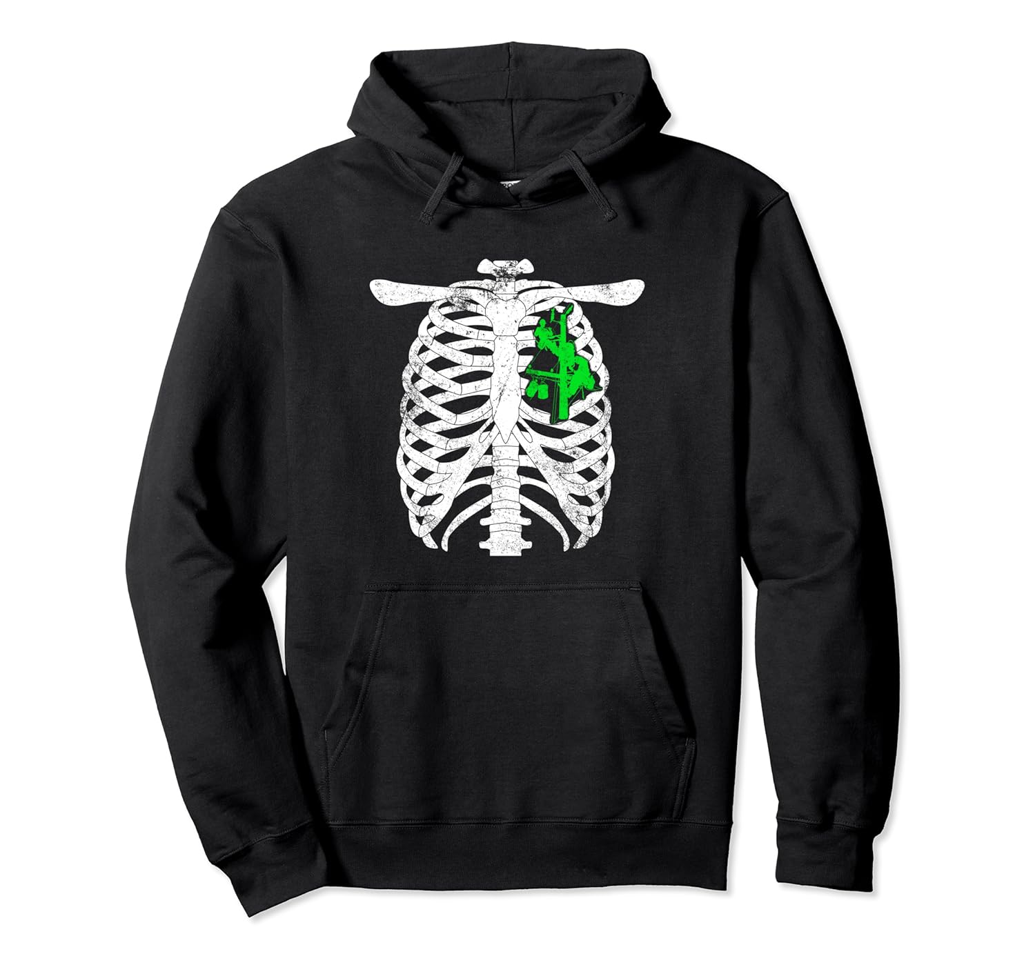 skeleton chest lineman funny halloween shirts