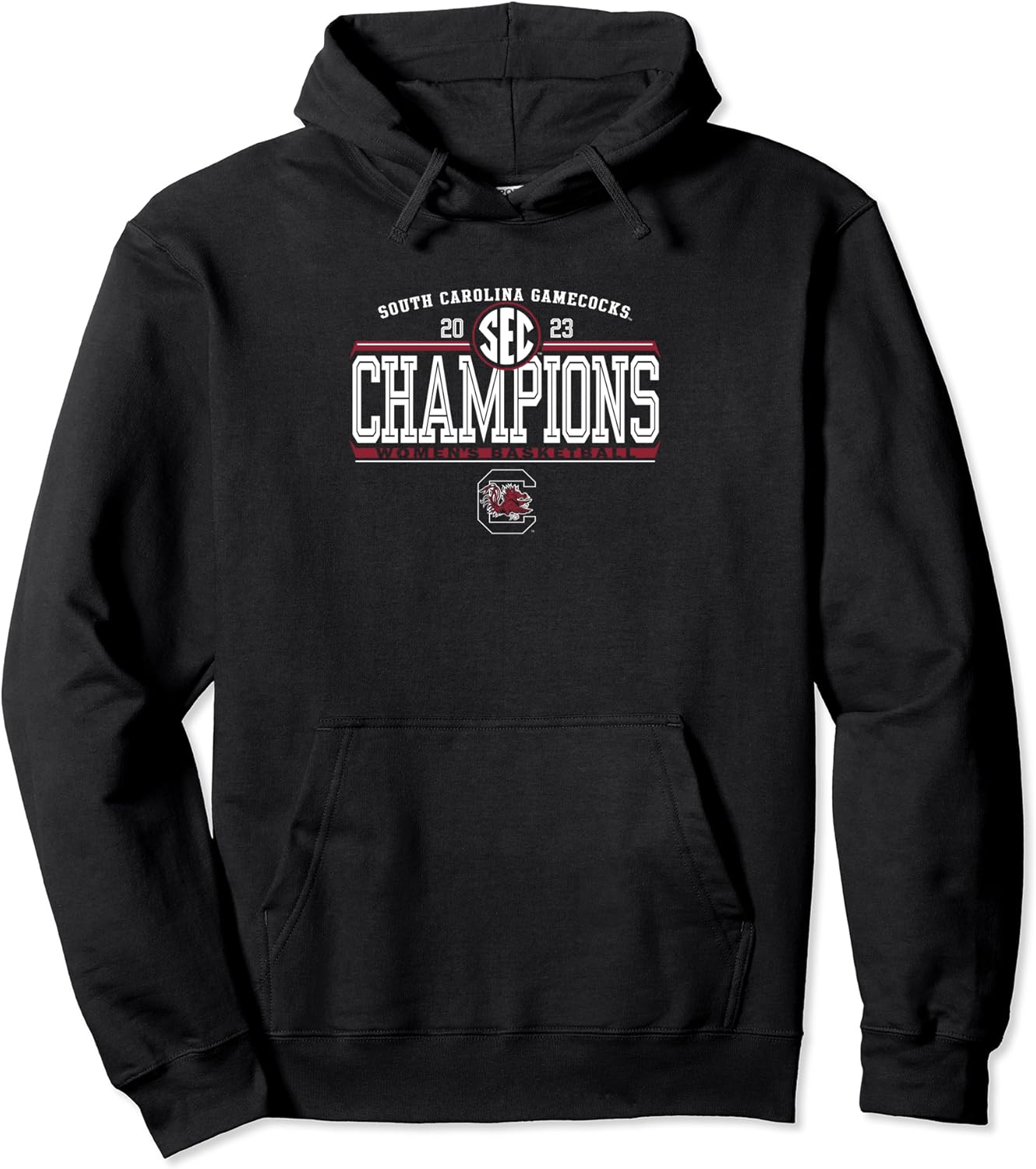 South Carolina Gamecocks SEC Champs - Sudadera con capucha para mujer, Negro -