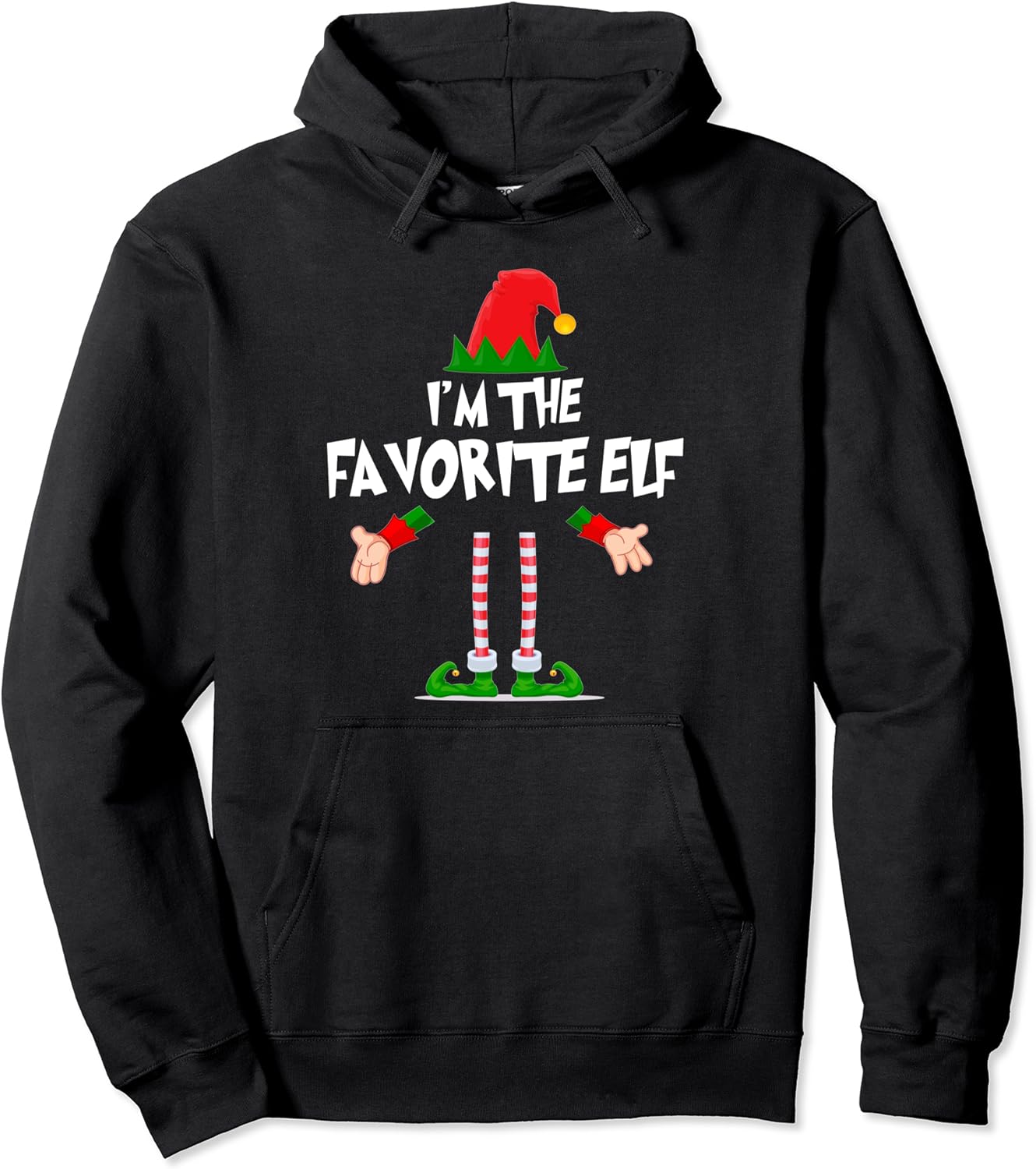 Amazon.com: Christmas Elf Tshirt I'm The Favorite Elf Matching Xmas