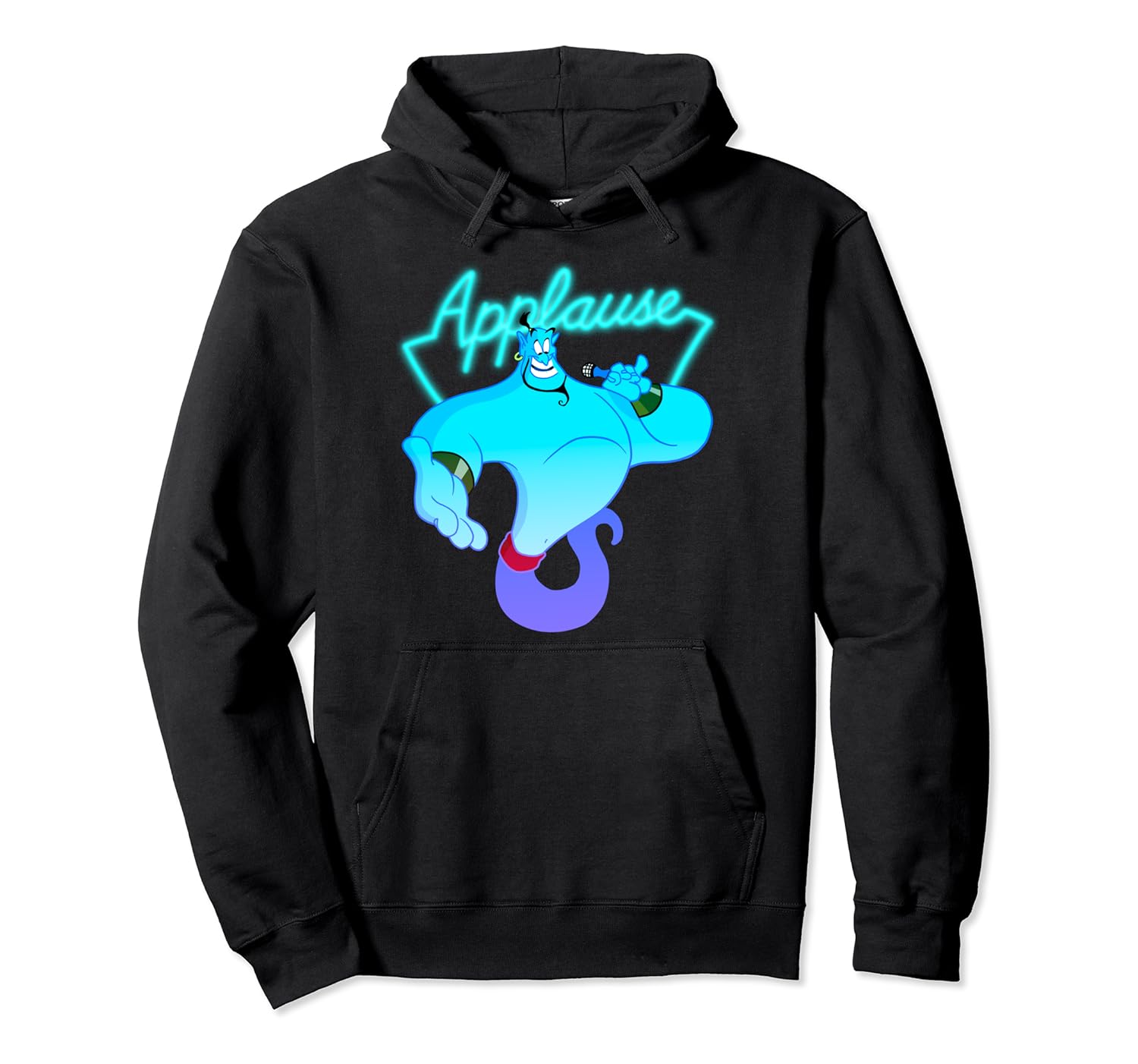 Disney Aladdin Genie Applause Neon Light Graphic Hoodie