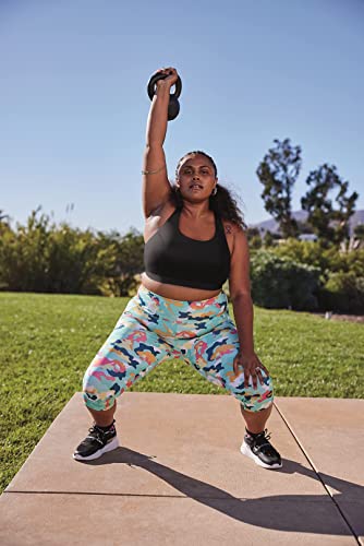 Leggings de compression 3/4 avec poches latérales pratiques grande taille