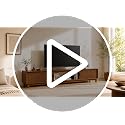 HealSmart 70" Mid Century TV Stand for TVs up to 80", Fluted TV Stands, Entertainment Center with Storage, TV Consoles for 65/75/80 Inch TV, Wood Television Media Cabinet for Living Room image 7