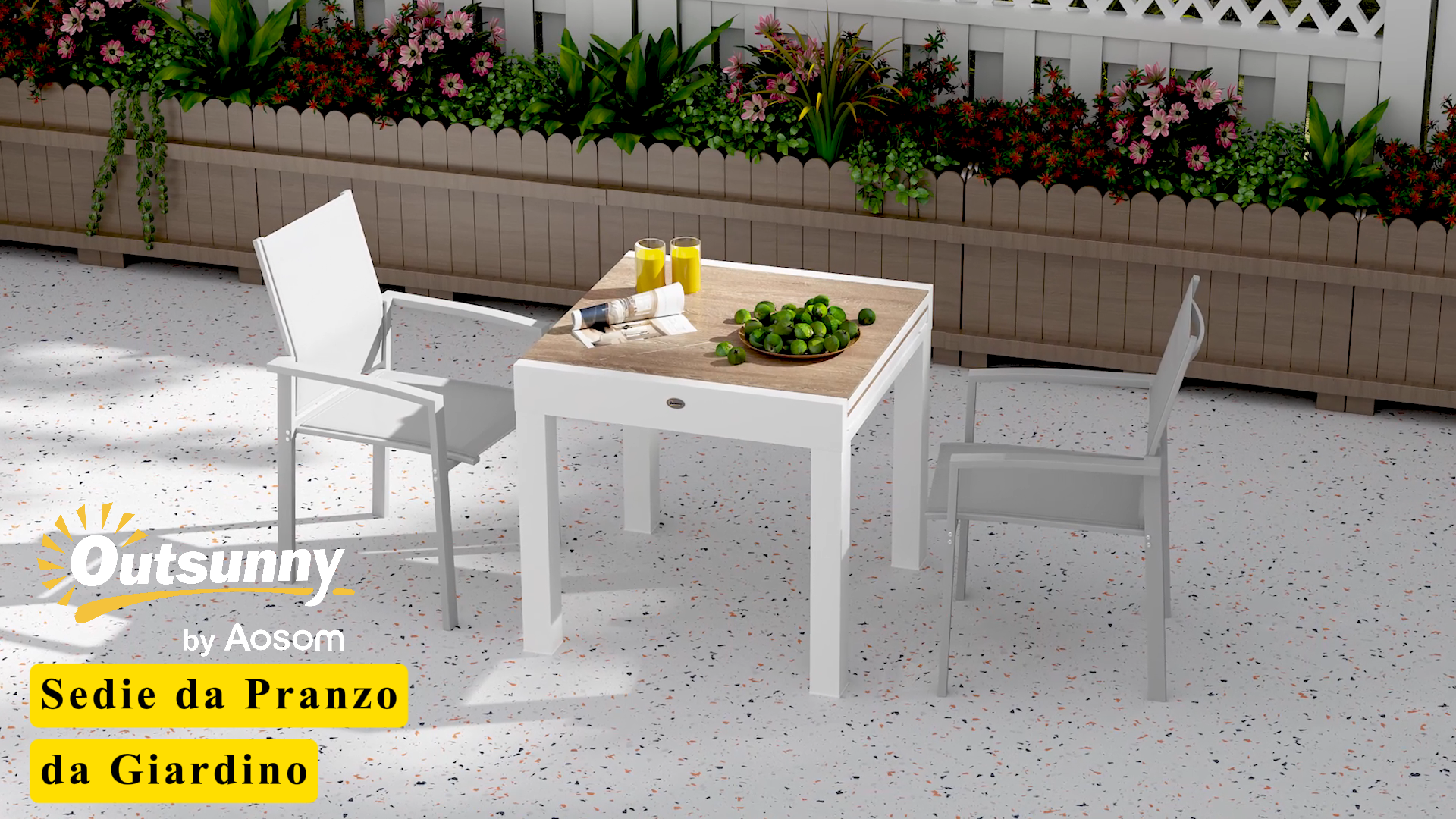 Outsunny Set Di 2 Sedie Impilabili Da Giardino In Alluminio Con Braccioli - Grigio Scuro Per Terrazza E Piscina - 6