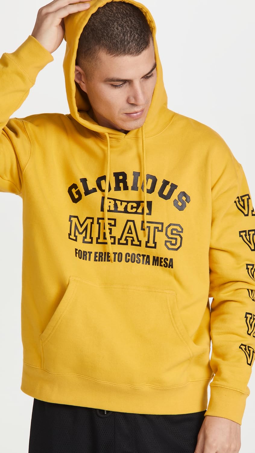 RVCA Men's Matty Hoodie, Gold, M