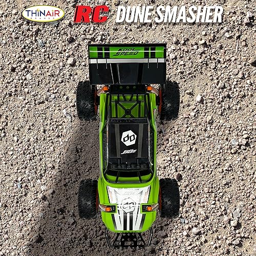 Miniatura 6 de Nature Bound Coches de control remoto a escala 1:16 Dune Smasher Off-Roader 2WD todo terreno, auto de juguete eléctrico - Perfecto para rastreo de