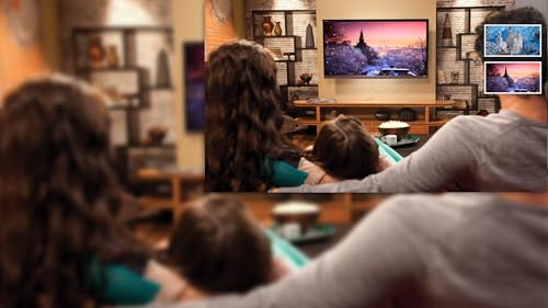 queda de neve do castelo grátis HD - aprecie a bela paisagem na sua TV HDR 4K, TV 8K e dispositivos