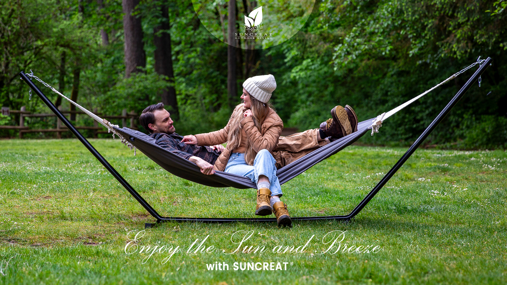 2WAY HAMMOCK ブラウン 約210×150cm Hamak 2 Person Outdoor Canvas