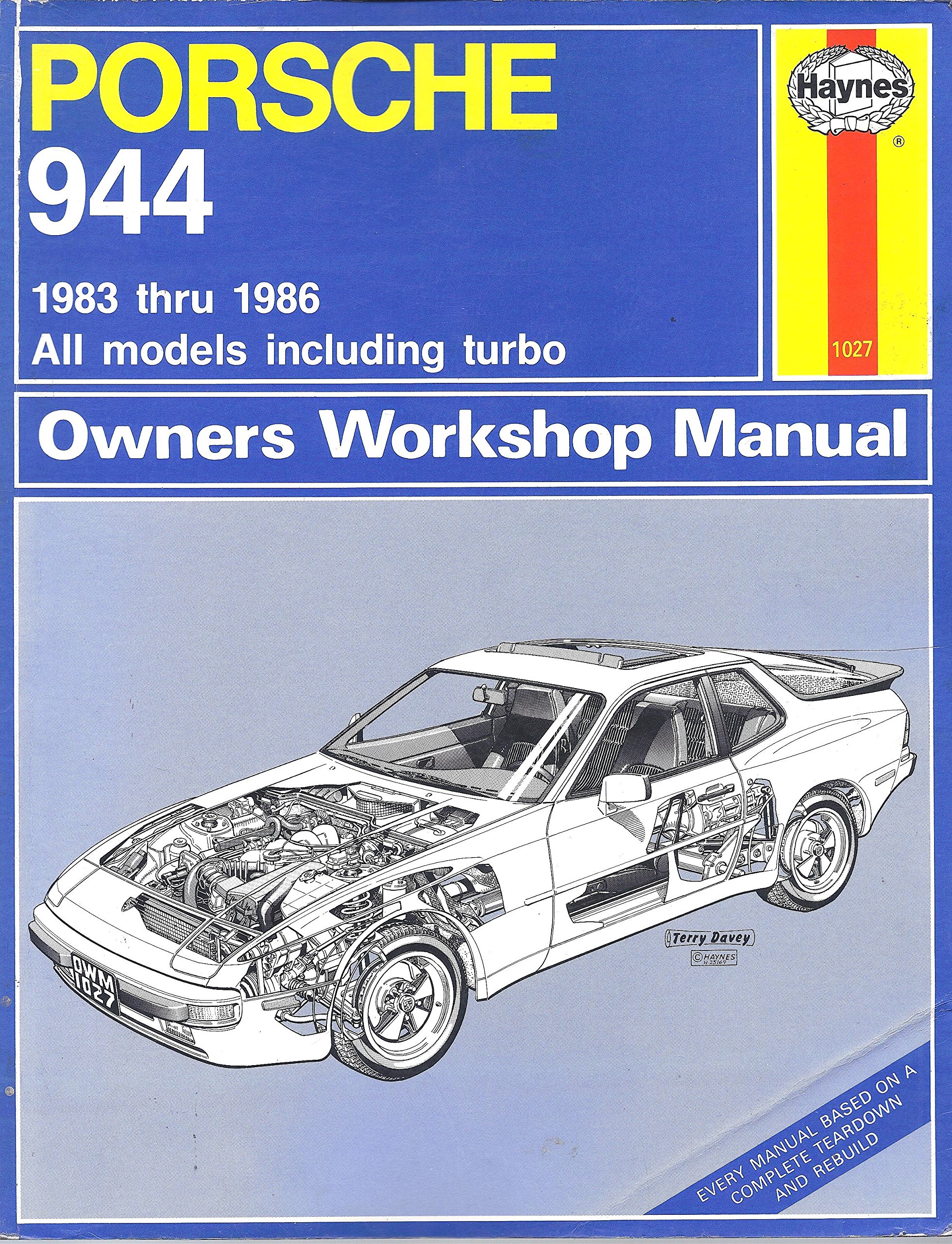 Haynes Owner’s Workshop Manual Porsche 944 1983-1986