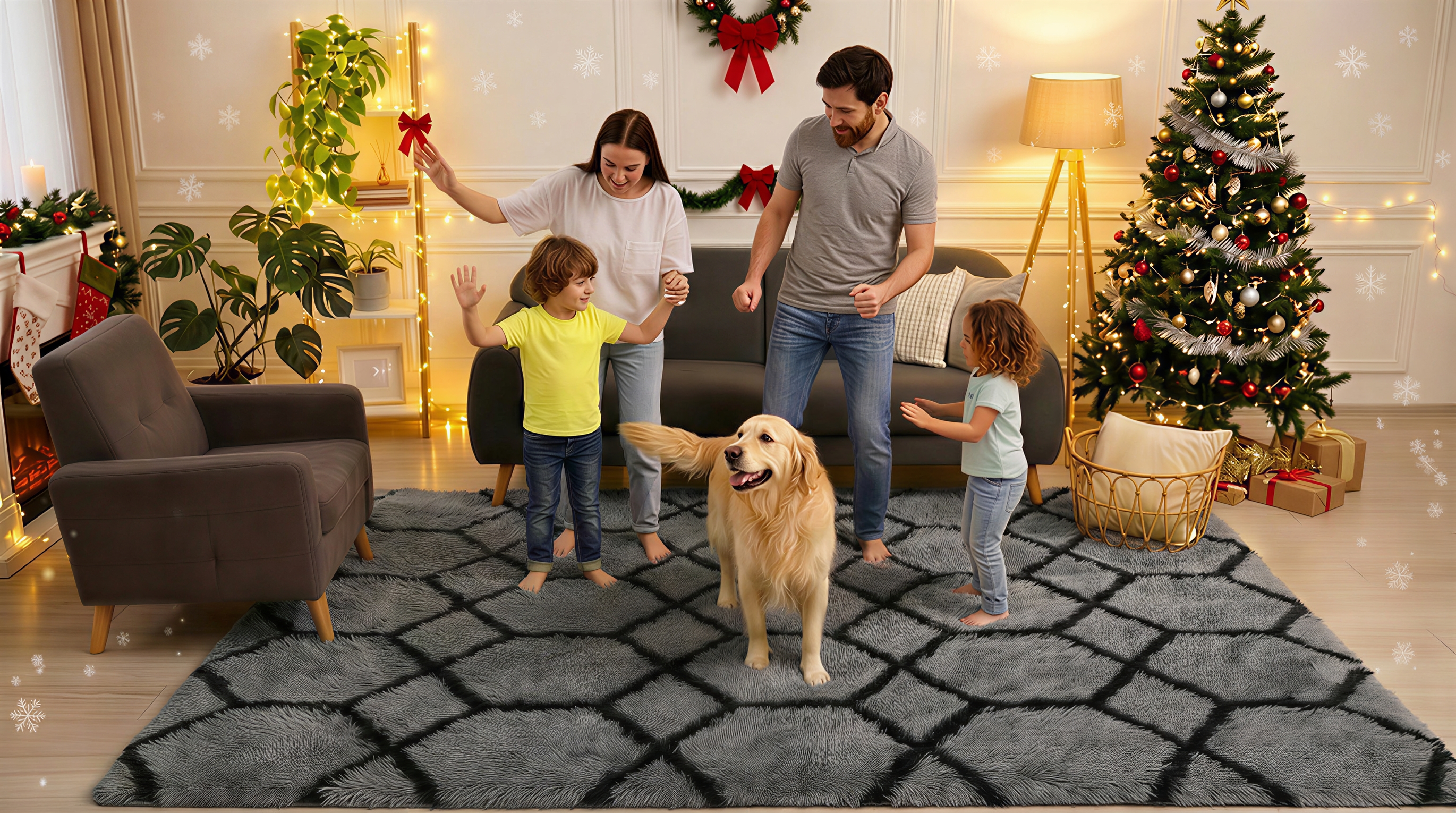 Amazon.com: ONASAR 8x10 Area Rugs for Living Room, Fluffy Grey and Amazon.com: ONASAR 8x10 Area Rugs for Living Room, Fluffy Grey and