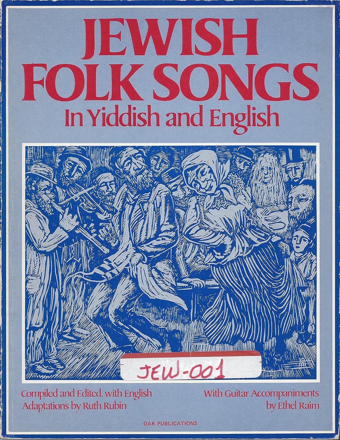 Jewish folk songs in Yiddish and English, Rubin, Ruth Books