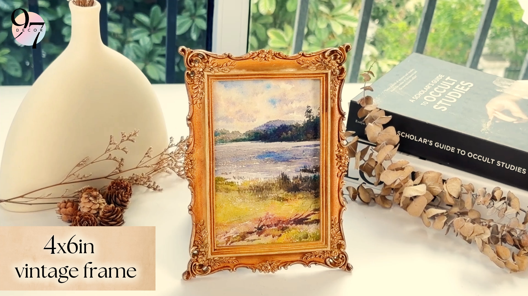 Amazon.com: 97 Decor 4x6 Antique Picture Frame - Gold Vintage