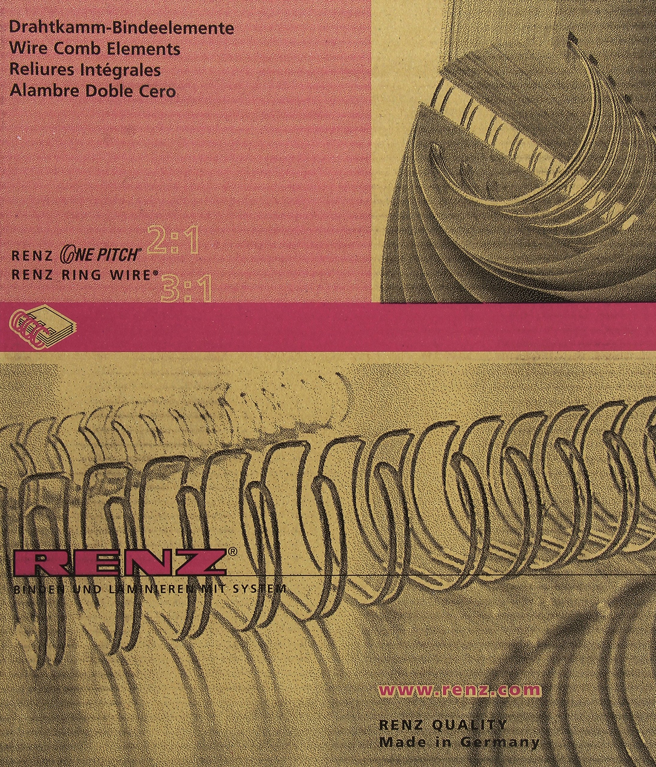 Renz 321430323 14.3 mm Ring Wire Cut Element - Blue. 2:1 Pitch. A4. 50 Wires per Box.