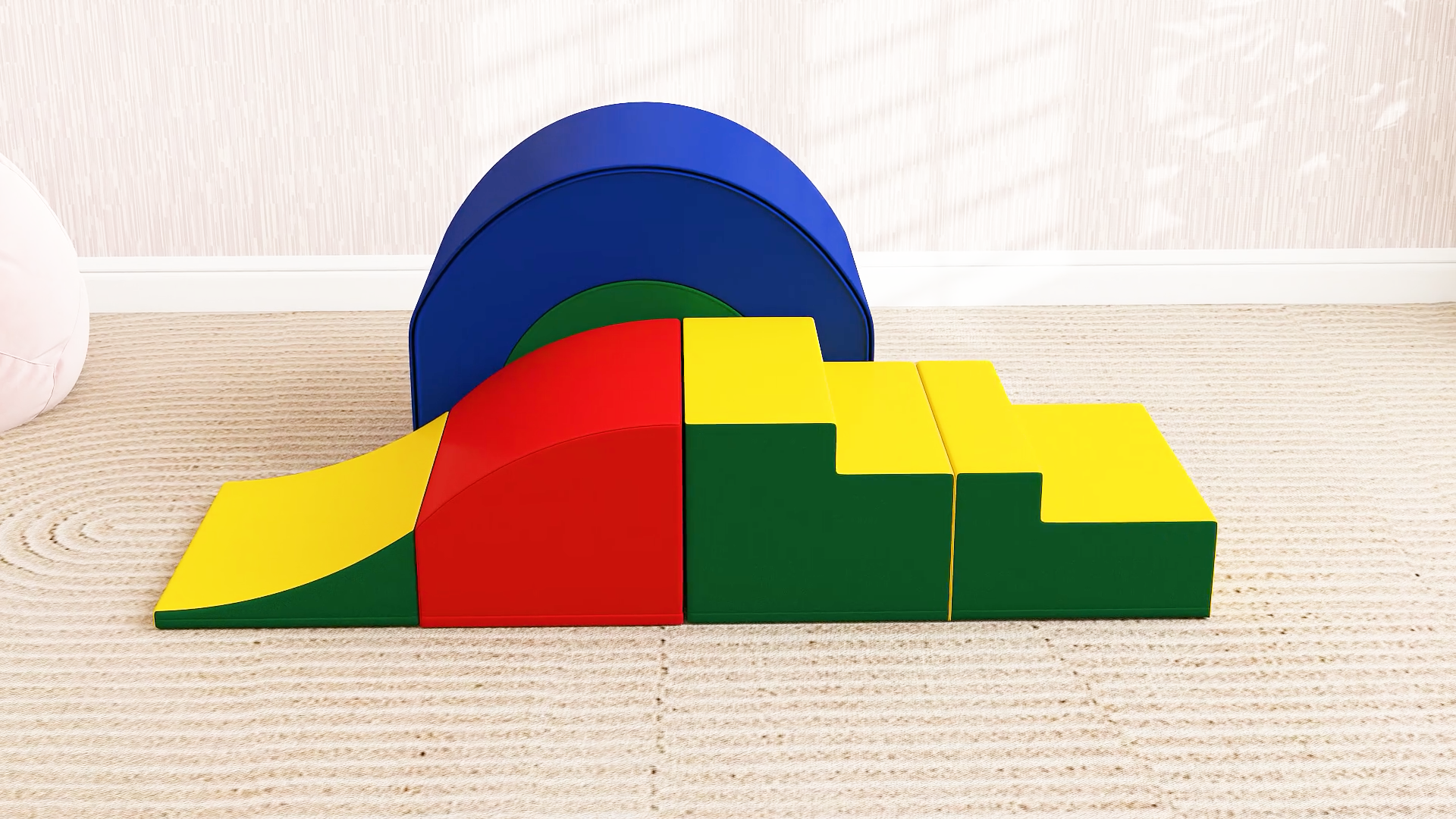 AIYAPLAY Parcours Motricité Bébé Modulable, Jouet D'escalade