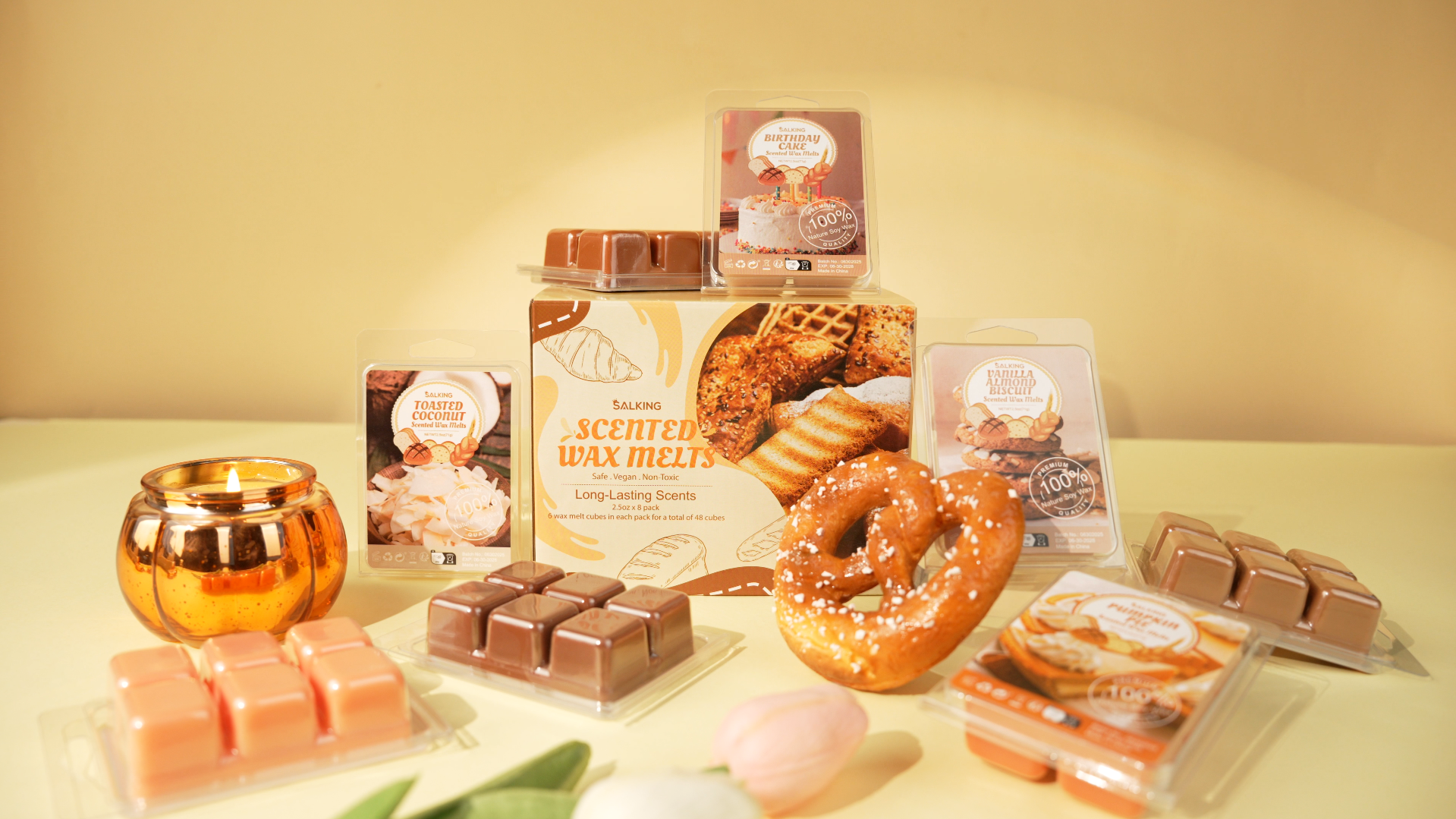 Amazon.com: SALKING Bakery Scented Wax Melts, Plant Based Natural