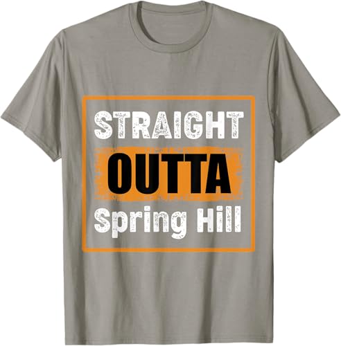 Miniatura 12 de Straight Outta Spring Hill Tennessee USA Vintage Humor T-Shirt Black,Navy Blue,Asphalt Grey,Slate Grey,Cranberry Red,Red,Kelly Green,Brown,Olive