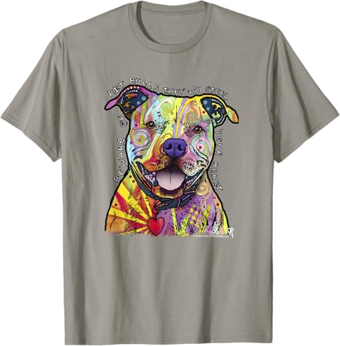 Miniatura 14 de Beware Of Pit Bulls, Dean Russo Pitbull Original - Dog Lover T-Shirt Black,Navy Blue,Asphalt Grey,Slate Grey,White,Cranberry Red,Kelly Green,Olive