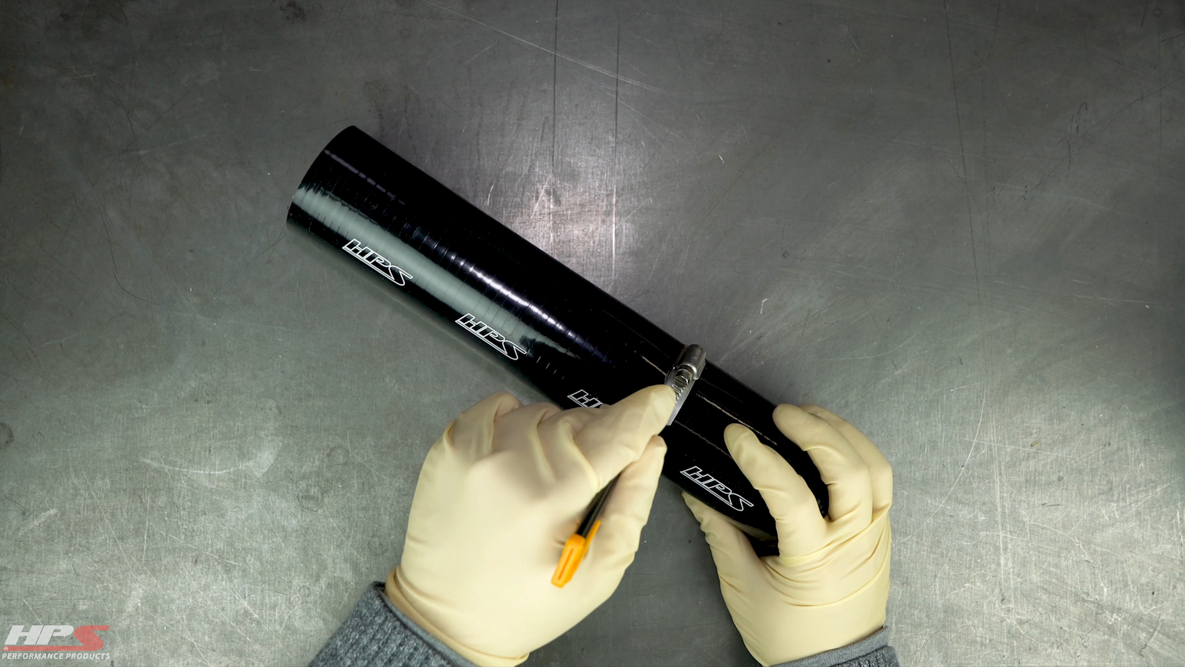Image of HPS HTST-225-BLK Silicone High Temperature 4-ply Reinforced Tube Coupler Hose, 75 PSI Maximum Pressure, 12 inch Length, 2-1 /4 inch ID, Black
