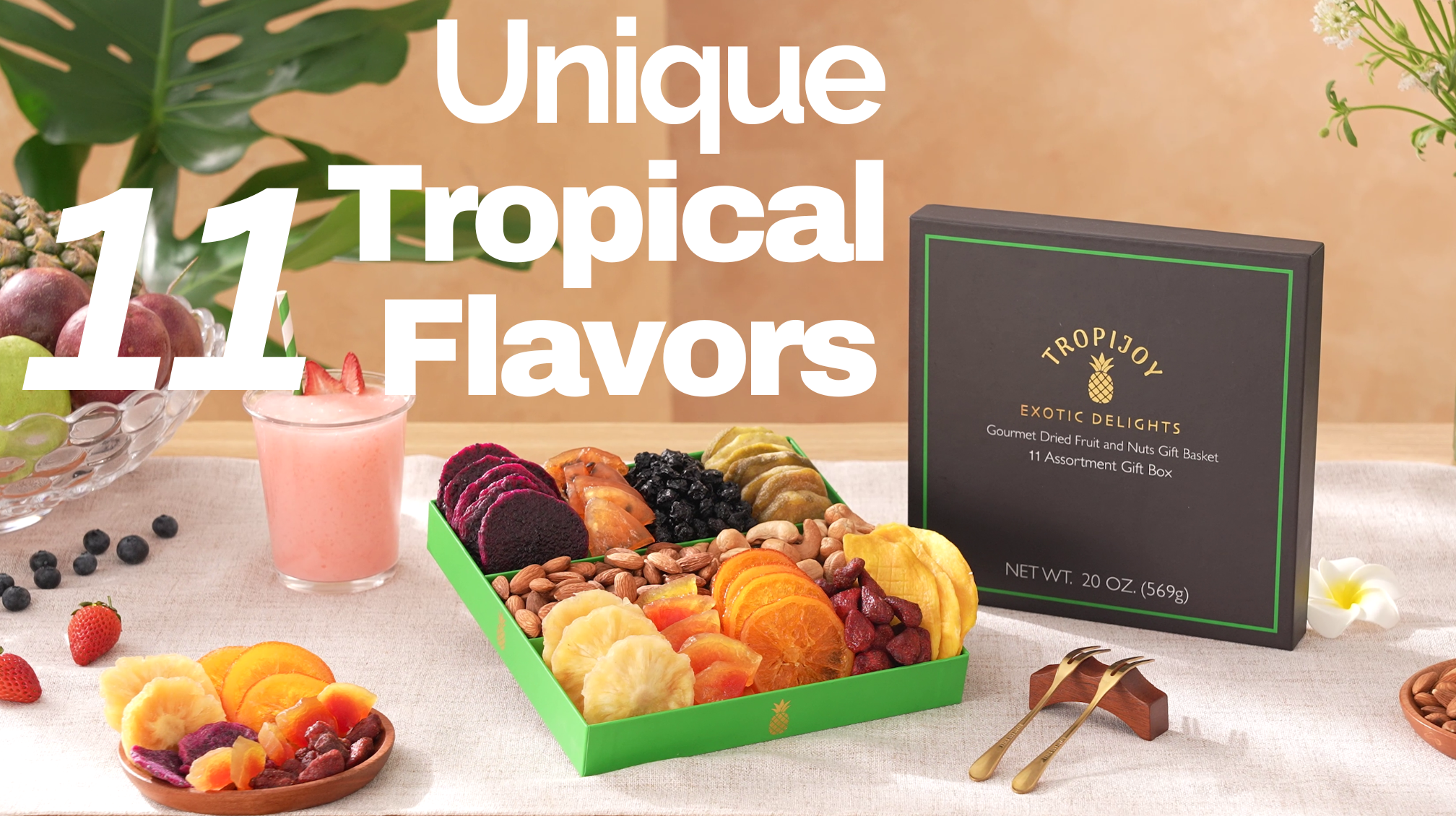 Amazon.com : Dried Fruit Gift Basket – 11 Tropical Flavor Fathers