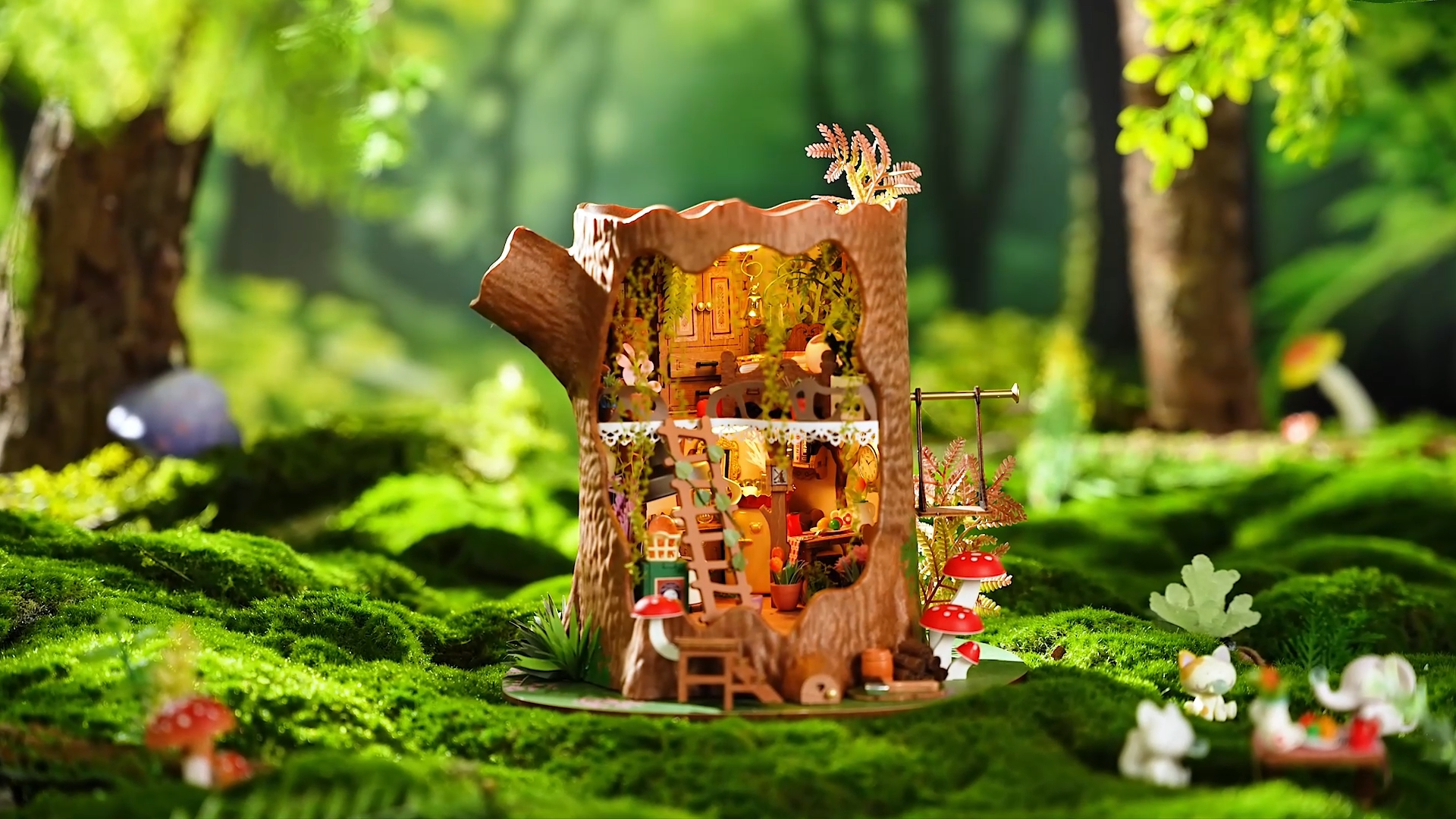 Amazon.com: Rolife DIY Miniature House Kit Fairytale Tree House 1