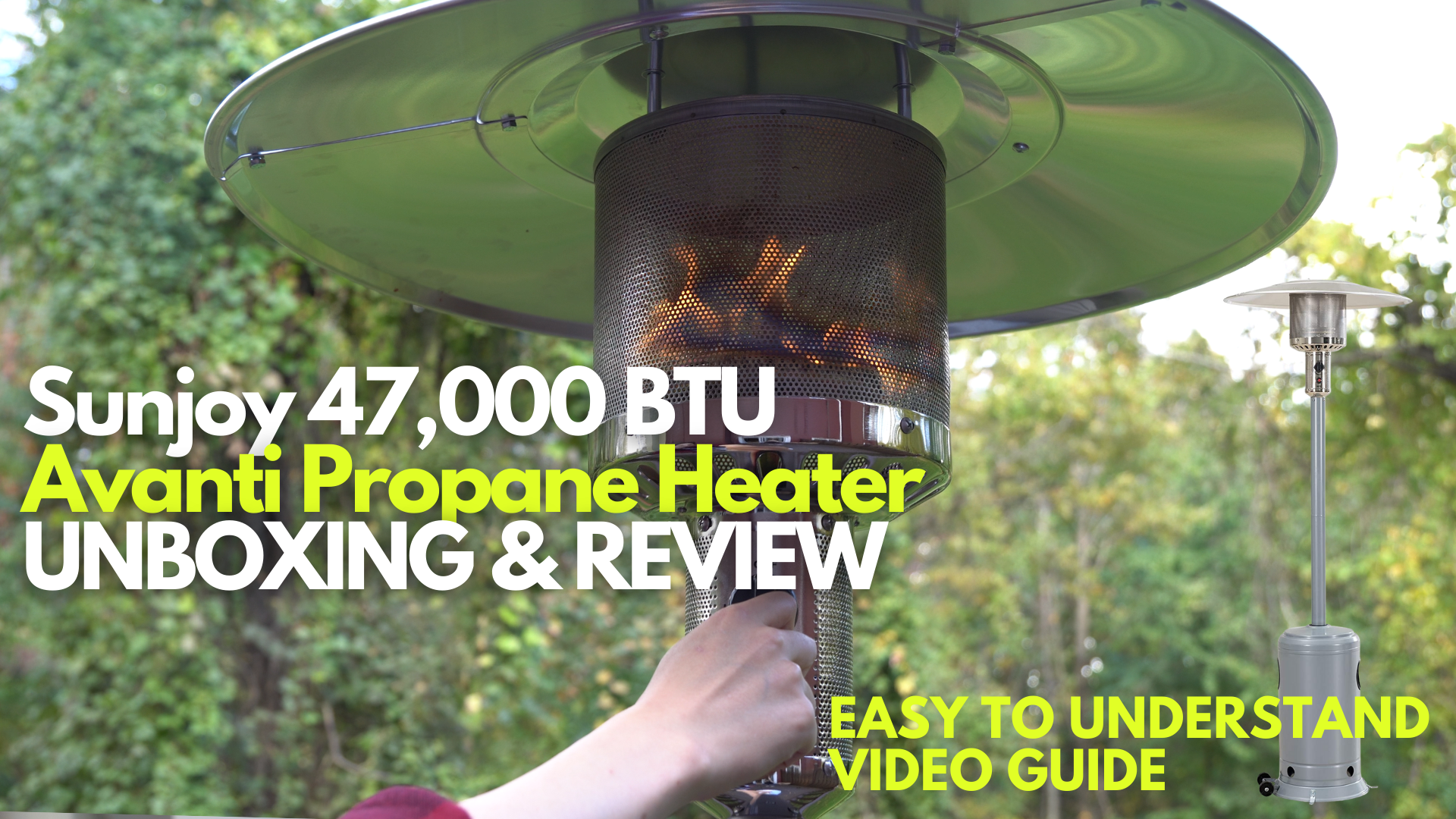 Amazon Live - Sunjoy 47,000 Avanti Propane Heater - Watch me test it.