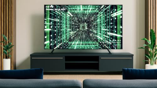 Matrix Code Rain avec musique d'ambiance - Glitch numérique en chute libre avec horloge et météo en direct – vue 5