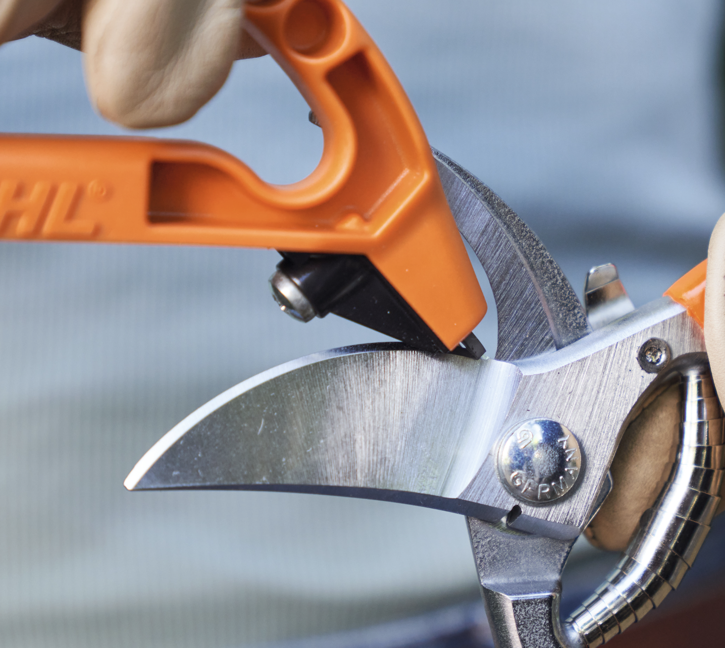 Stihl 0000 881 9801 Schärfwerkzeug Sharpening Tool 3-in-1, Orange