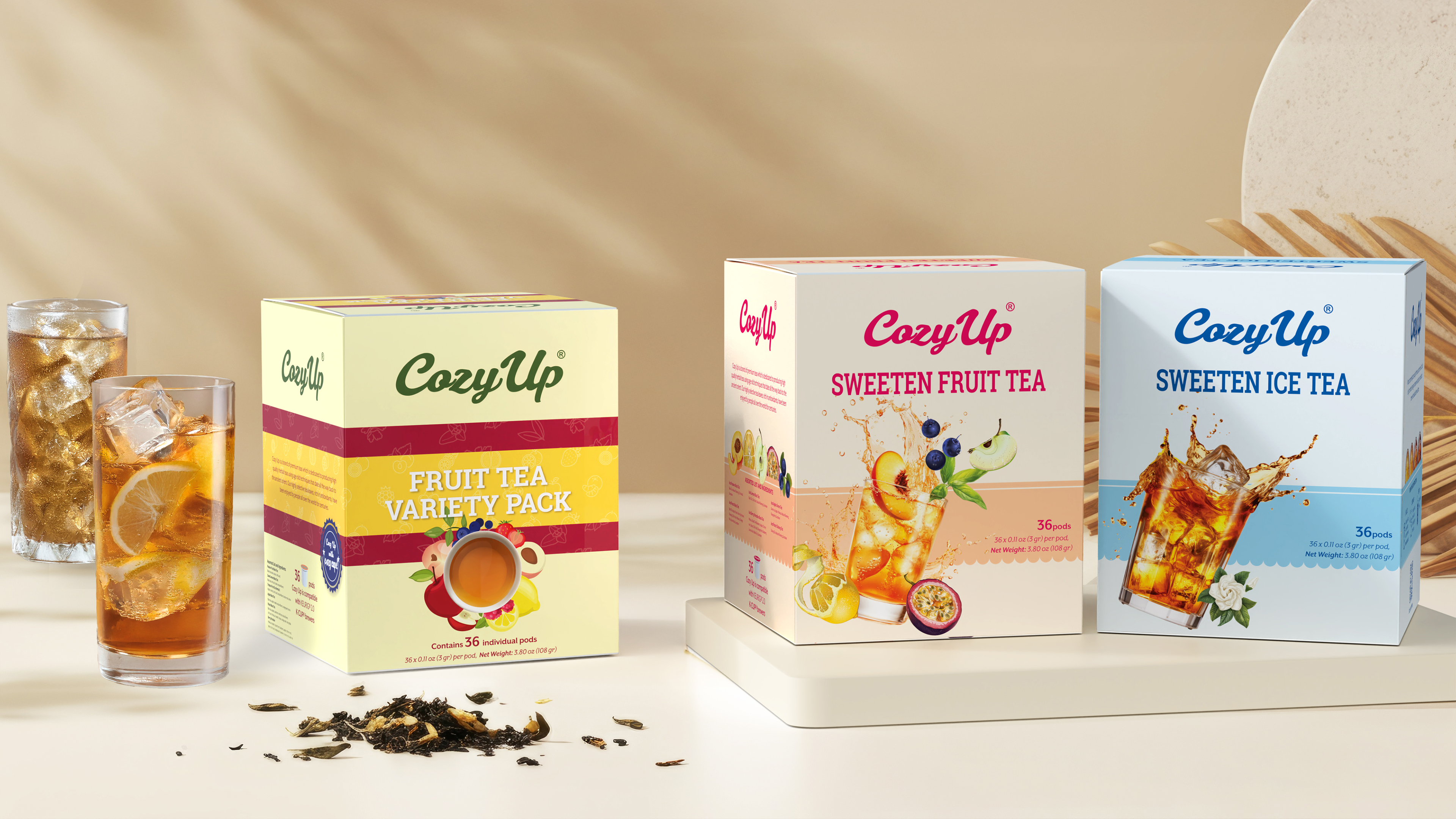 Amazon.com: Cozy Up Iced Sweet Fruit Black Tea K-Cup Variety Pack