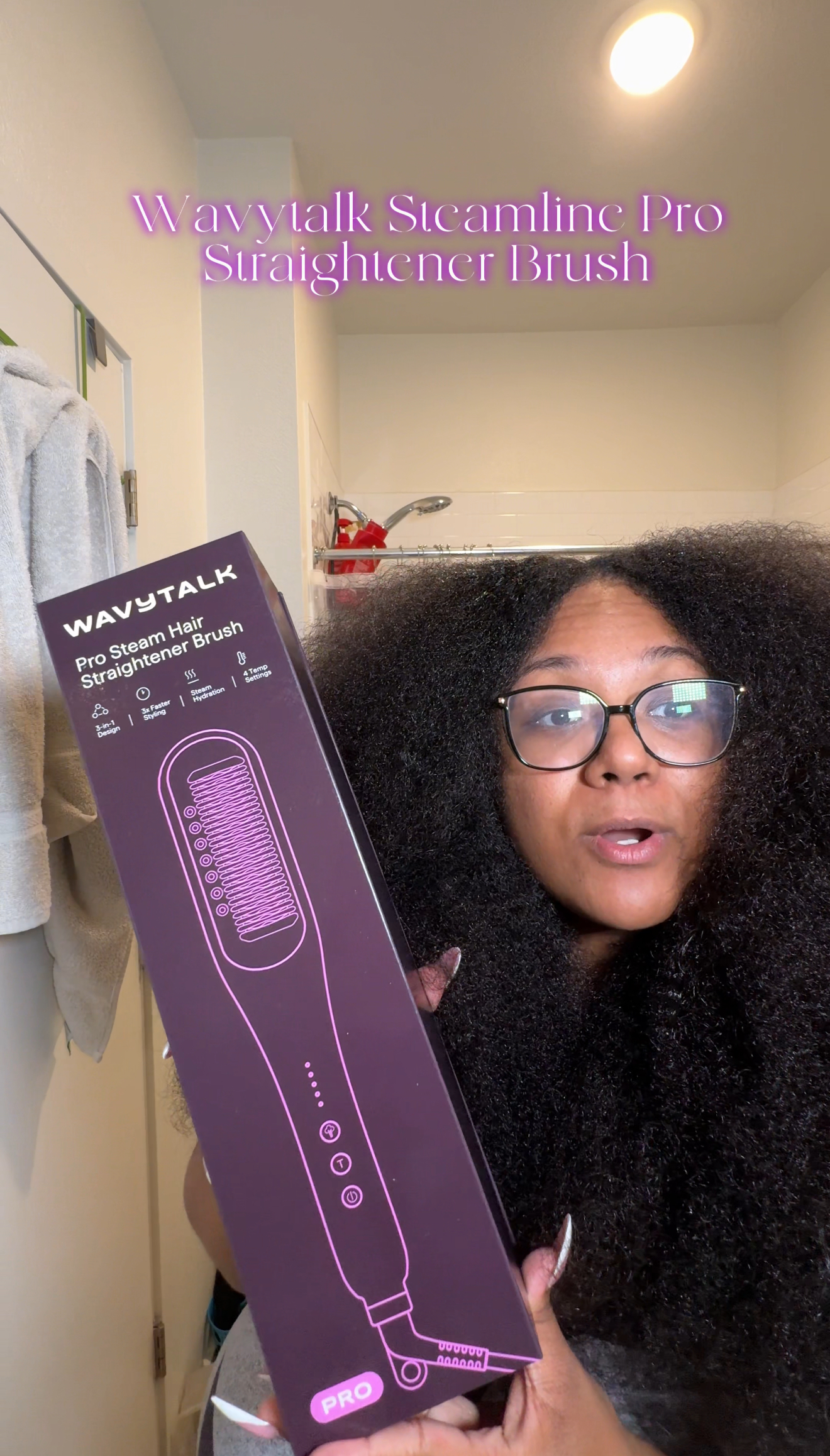 Watch Wavytalk Pro Steam Straightener Brush Unboxing! on Amazon Live