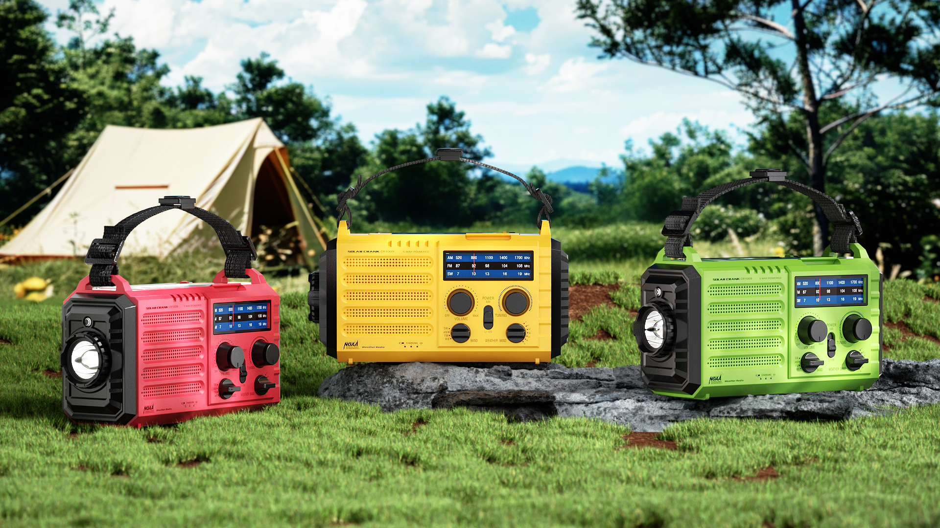 Amazon.com: Emergency Solar Hand Crank Radio, AM/FM/SW NOAA