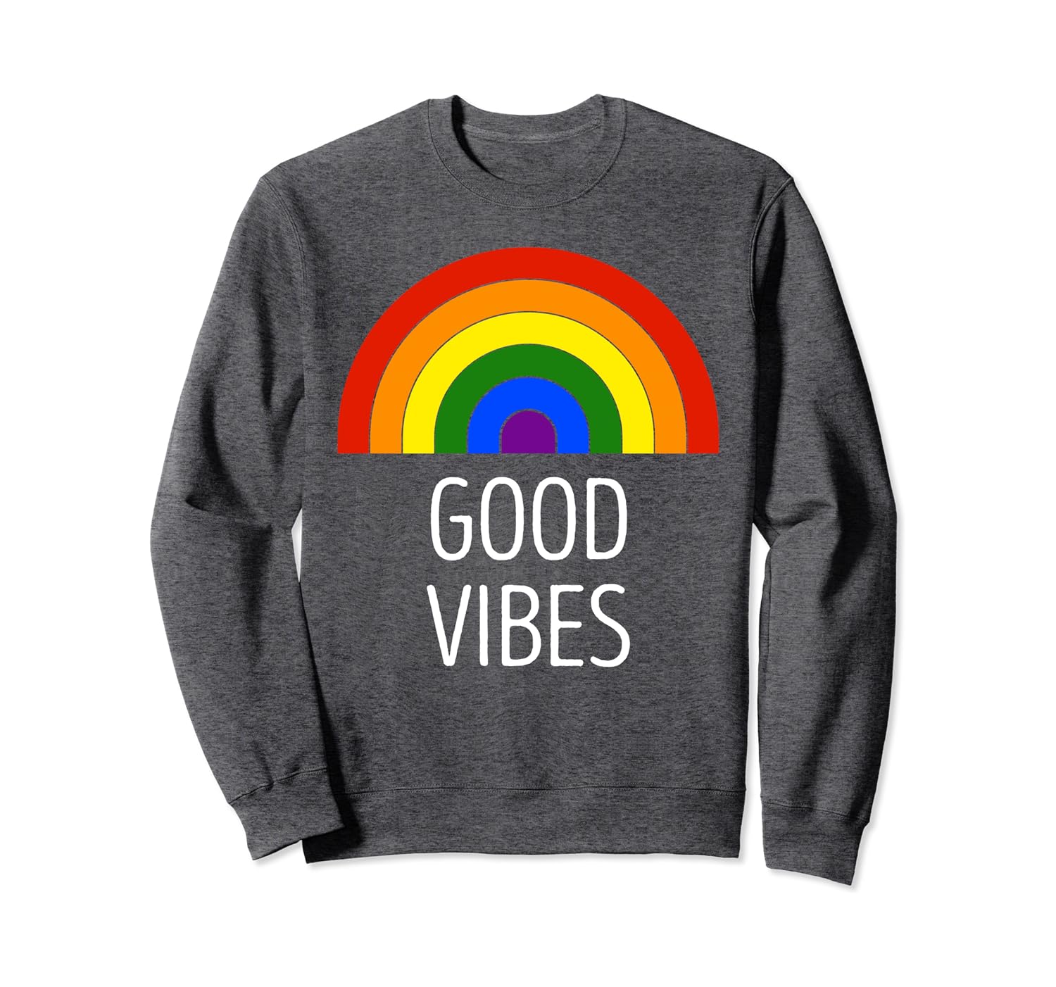 rainbow happy sweatshirt