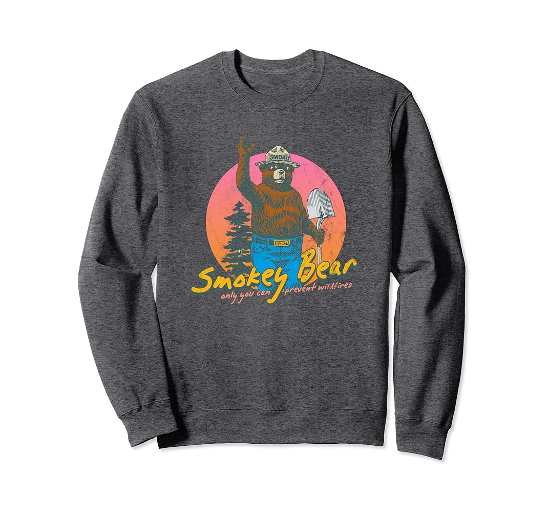 Smokey the bear sweatshirt vintage Clearance