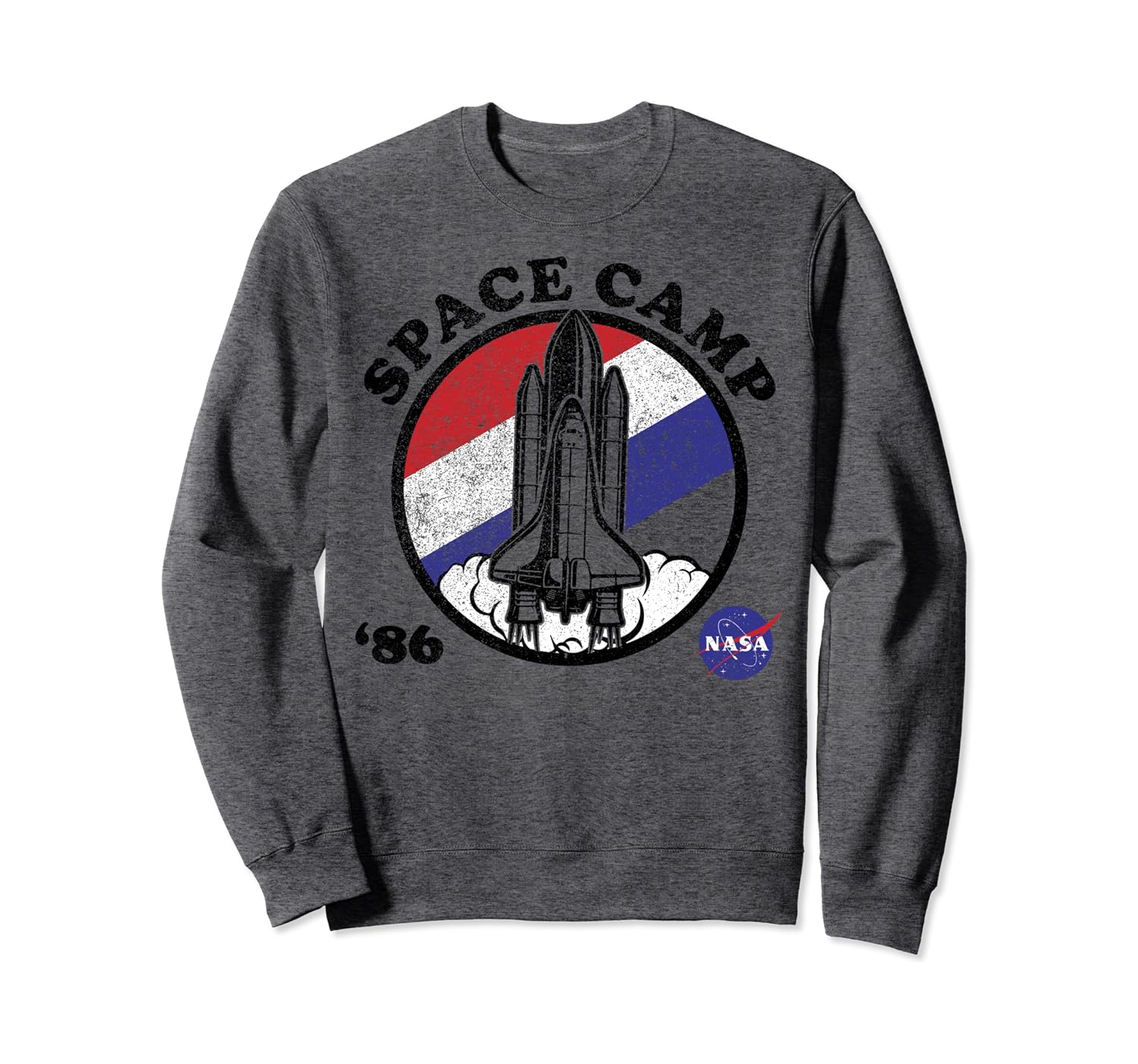 nasa hoodie red white and blue