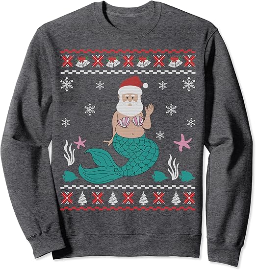 mermaid christmas sweater